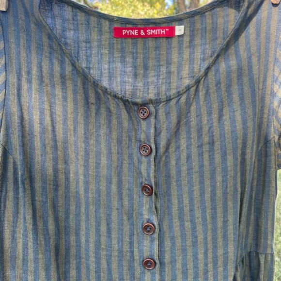 Pyne & Smith No.11 Classic Button Up Linen Dress - Picture 2 of 5